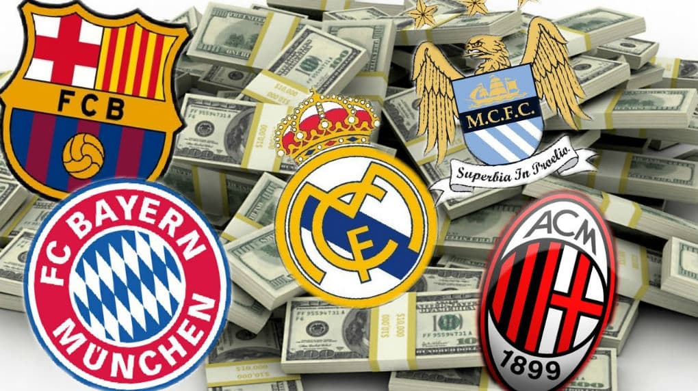 ¿ Cuáles son los clubs más valiosos del mundo ?